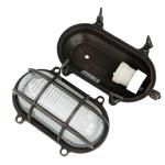 Wandlamp messing massief geruite glas IP64 weerbestendig zee in zwart antiek E27 buitenlamp balkon toegangsdeur binnenplaats terras buiten