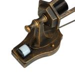 Wandlamp met bewegingsmelder, aluminium glas in koper antiek IP44 tuin D: 23 cm E27 sensor rustieke wandlamp outdoor PARIS
