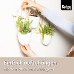 Hangende bloempotten, set van 3 stuks, keramische hanglampen, wandvazen voor planten, hangende bloempotten voor binnen, wandplantenhouder, Scandinavische decoratie, wanddecoratie v