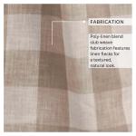 Home Fashions Farmhouse Living Grainger Buffalo-Check Verdunkelungsvorhang für Wohnzimmer und Schlafzimmer, Vorhang mit Stangentaschen, 132,1 x 213,4 cm, Leinen, 1 Vorhang