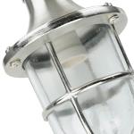 Wandlamp voor buiten, messing, in nikkel, binnenlamp, buitenlamp maritiem, weerbestendig, roestvrij, IP64, E27, scheepslamp, buitenlantaarn, rustiek