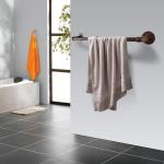 Rohrhandtuch Bar Wand montiert Industriehandtuch Rack Halter Rustikale Heavy Duty Badezimmer Hardware (24 inch, Rote Bronze)