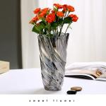 Glazen bloemenvaas, moderne minimalistische vaas, Scandinavisch glas, bloemen, handgemaakte bloemarrangement, decoratie, hydrocultuur, ornament voor thuis, eettafel, cadeau voor br