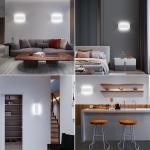 16 W wandlamp LED indoor moderne wandlamp wit up down licht wandverlichting koudwit traphuas verlichting IP44 voor woonkamer slaapkamer hal trappen enz., van aluminium
