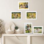 7 stuks fotolijsten set 13 x 18 cm voor 18 x 13 foto's en afbeeldingen, moderne witte fotolijsten collage, wand- of tafelstandaard - cadeau vriend