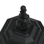 Brest Buitenlamp met bewegingsmelder, glas, aluminium, zwart, IP23, huis, binnenplaats, hoogte: 54 cm, E27, rustieke lantaarn, wandlamp voor buiten