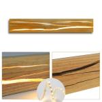 Wandlamp led-wandlamp voor binnen, moderne houten hallamp, 3000 K, warmwit, 50 cm, indirecte woonkamerlamp, 8 W, bedlamp, hal, trappenhuis, wandverlichting voor hal, trappenhuis, w