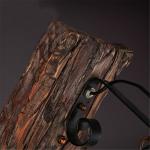 Wandlamp E27, hout, retroverlichting voor binnen, rustieke wandlamp voor woonkamer, slaapkamer, creatieve verlichting voor trappenhuis, gang, café, bar, restaurant, hotel, glazen 