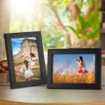 7 stuks fotolijstenset, 10 x 15 cm, voor 15 x 10 foto's, zwarte fotolijst, collage, wand- of tafelstandaard, cadeau voor vriend