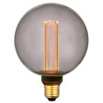 Vintage design ledlamp voor sfeerverlichting, E27, G125, Edison-gloeilamp, 4 W, 100 lm, 1800 K, smoke, extra warmwit, 320 graden, 230 V, flikkervrij, niet dimbaar, 2 jaar garantie