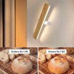 Led-wandlamp voor binnen, 52 cm, hout, moderne hallamp, up en down, 17 W, indirect 3000 K, warmwit, wandverlichting voor woonkamer, slaapkamer, hal, trappenhuis