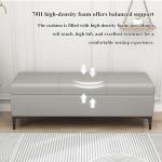 Faux Lederen Opslag Ottomaanse Bank met Gestoffeerde Toy Box Organizer & Salontafel 300 lbs Capaciteit