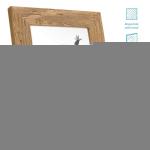 Fotolijst 30x45 cm strandhuis rustiek wit massief hout met glasplaat incl. accessoires / fotolijst