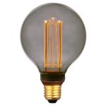 Vintage design ledlamp voor sfeerverlichting, E27, G95, Edison-gloeilamp, 4 W, 100 lm, 1800 K, smoke, extra warmwit, 320 graden, 230 V, flikkervrij, niet dimbaar, 2 jaar garantie