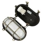 Buitenwandlamp van messing glas Checker Glass IP64 Weerbestendig Solid Maritime antiek messing E27 Buitenverlichting Tuin Balkon Voordeur Binnenplaats