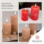 : Wenenzel kaarsen, 6 stuks, 80/60 mm, zelfdovend, brandduur ca. 25 uur, 100% made in Germany, RAL-gecertificeerd, sahara