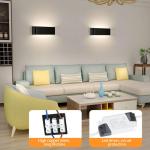 16W wandlamp LED binnen modern wandlamp zwart up down licht wandverlichting neutraal wit trapverlichting IP44 gangverlichting voor woonkamer slaapkamer gang enzovoort, van aluminiu