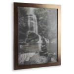 Monaco Fotolijst, 30 x 45 cm, brons, fotolijst, metaallook, geborsteld aluminium, posterlijst, verwisselbare lijst