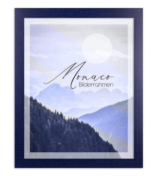 Fotolijst Monaco, 37,5 x 98 cm, fotolijst, donkerblauw gewist, posterlijst