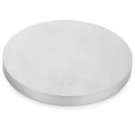 Decoratief dienblad voor salontafel: Zilveren houten ronde dienblad, rustiek houten dienblad, 31 cm,, landelijke centerpiece kaarshouder voor woondecoratie, poef, aanrecht display 