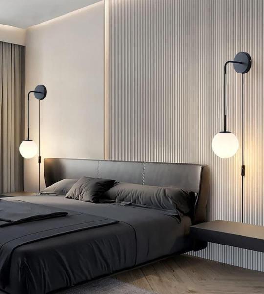 Industrie Innen Wandleuchte mit Stecker Vintage Metall Wandlicht Lampen mit Schalter E27 Metall Wandbeleuchtung Warme Licht Einstellbare Drop Wandlampe für Wohnzimmer Restaurant (