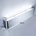 18W 40CM wandlamp binnen moderne wandlamp zilver up and down licht IP44 ganglamp gangverlichting voor slaapkamer gang woonkamer trap, enz. Koud wit
