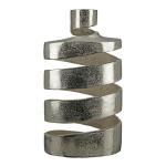 Decoratieve grote vaas decoratieve vaas decoratief object XL - van aluminium - voor takken takken droogbloemen - decoratie winter kerst zilveren kerstdecoratie - kleur: zilver hoog