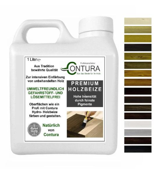 Hout, 1 liter, hout, getint, water, antieke meubels, houtkleur, op waterbasis (walnoot licht)
