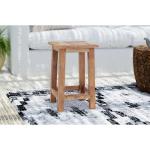 Rustical houten kruk Madero | 48x30x30 cm (HxBxD), gerecycled hout | houten kruk | kleur: 08 honingkleuren gewaxt