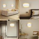 LED wandlamp binnen met bewegingssensor wandlamp wit up down licht wandverlichting warm wit trapverlichting 16W IP44 ganglampen voor woonkamer slaapkamer gang van aluminium