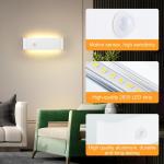 LED wandlamp binnen met bewegingssensor wandlamp wit up down licht wandverlichting warm wit trapverlichting 16W IP44 ganglampen voor woonkamer slaapkamer gang van aluminium