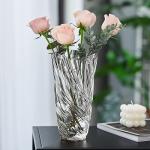 Glazen bloemenvaas, moderne minimalistische vaas, Scandinavisch glas, bloemen, handgemaakte bloemarrangement, decoratie, hydrocultuur, ornament voor thuis, eettafel, cadeau voor br
