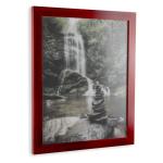 Fotolijst Monaco, 50 x 80 cm, fotolijst, wijnrood, geveegd, posterlijst