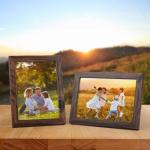 7 stuks fotolijsten set 13x18 cm voor 18x13 foto's en foto's, bruine fotolijst collage, wand- of tafelstandaard - cadeau vriend