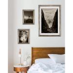 Monaco Fotolijst, 50 x 100 cm, vintage, metaal, fotolijst, metaallook, geborsteld aluminium, posterlijst, verwisselbare lijst