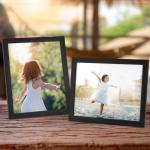 7 stuks fotolijstenset 20 x 25 cm voor 25 x 20 foto's en foto's, zwarte fotolijst, collage, wand- of tafelstandaard, cadeau voor vriend