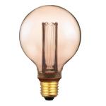 8x  Vintage Design LED lamp in retro stijl voor sfeerverlichting E27 G95 Edison lamp, 4W 200lm 1800K extra warm wit 320° 230V flikkervrij, niet dimbaar
