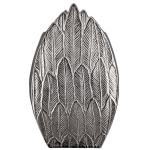 Bloemenvaas vaas van aluminium - decoratie woonkamer cadeau voor vrouwen verjaardag Moederdag - kleur: zilver hoogte 28,5 cm