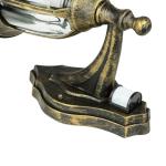 Milano Buitenwandlamp met bewegingsmelder, aluminium, glas in goud, antiek, IP44, terras, tuin, hoogte: 37,5 cm, E27, lantaarn, wandlamp, outdoor, MILANO
