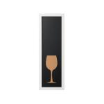 , Combi Memo- en Blackboard Back2Chalk Vino, krijtbord met mat wit MDF frame, 20x60cm