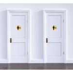 Toiletbordset voor dames en heren, weerbestendig, toiletbord, deurbordje, foliebord, D = 148 mm, rustiek hout, 2 wc-brillen voor dames en heren + pijl recht hout