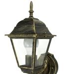 Nostalgische tuinlantaarn "Tirol" in antiek met bewegingsmelder E27 tot 60W 230V tuinlamp met sensor voor buiten