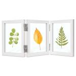 Fotolijst collage 13x18 hout wit dubbel glas 3 foto's of 9x13 met zwevende meervoudige fotolijst rustiek modern deco familiecadeau