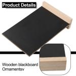 Houten ingelijst schoolbord voor feesten, plantendecoratie en speciale evenementen (D)