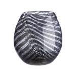 Casablanca Vaas, bloemenvaas, grijs, zwart, van glas, decoratie voor woonkamer, cadeau voor vrouwen, verjaardag, Moederdag, hoogte 17 cm