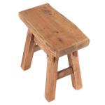 Rustieke houten kruk vintage 40" | gerecycled hardhout, 43 x 45 x 27 cm (h x b x d) | kruk van massief hout, kruk | kleur: 08 honingkleuren gewaxt