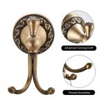 Handdoekhaak antiek, kledinghaak messing, garderobehaken handdoekhouder rustiek retro met boren wandmontage landhuisstijl nostalgie voor douche