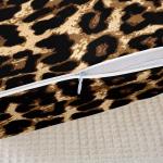 Leopard , 40 x 40 cm, set van 2 , zachte cheeta-print, kussenhoes voor slaapkamer, wilde dieren, safari, decoratieve bankkussens voor bank