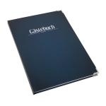 Blanco gastenboek, DIN A4, blauw, boek om in te voeren voor gasten, eenvoudig blanco boek voor hotel, bruiloft, verjaardag