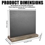 10 stuks leisteenbord om te beschrijven, mini-bord met houten standaard en 4 pennen, menukrijtbord, buffet, kleine , met houten standaard, tafelblad voor bar, café, verjaardag